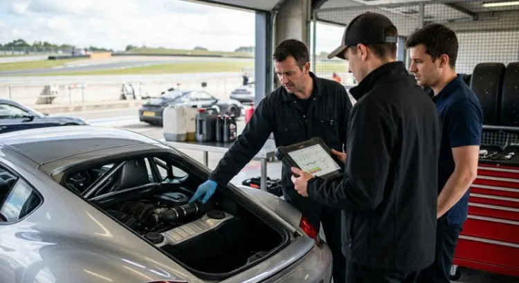 Porsche Cayman en stage de pilotage : poids, puissance et comportement